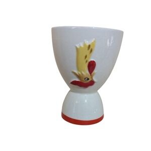 Vintage 1960's Holt Howard Rooster Ceramic Egg Cup Retro‎ Farmhouse Kitsch 3.5in